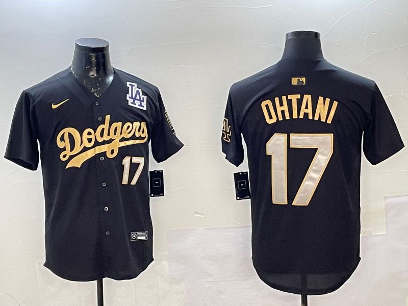 Men Los Angeles Dodgers #17 Ohtani Black Gold Game 2025 Nike MLB Jersey style 02251->baltimore orioles->MLB Jersey